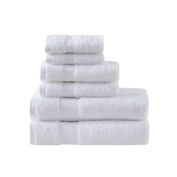 Belen Kox Signature 6 Piece Towel Set - White, Belen Kox