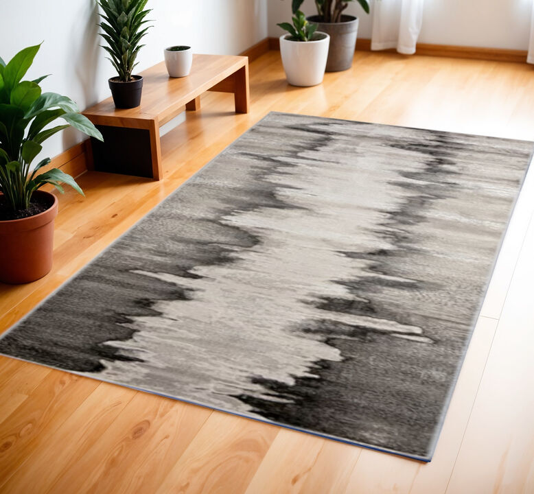HomeRoots Abstract Power Loom Area Rug