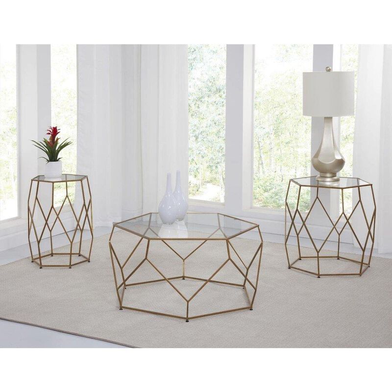 Roxy Hexagonal Cocktail Table