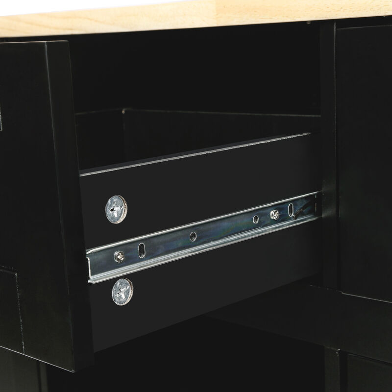 ELEMENT ACE Kitchen Cart with Adjustable Storage Shelves image number 6