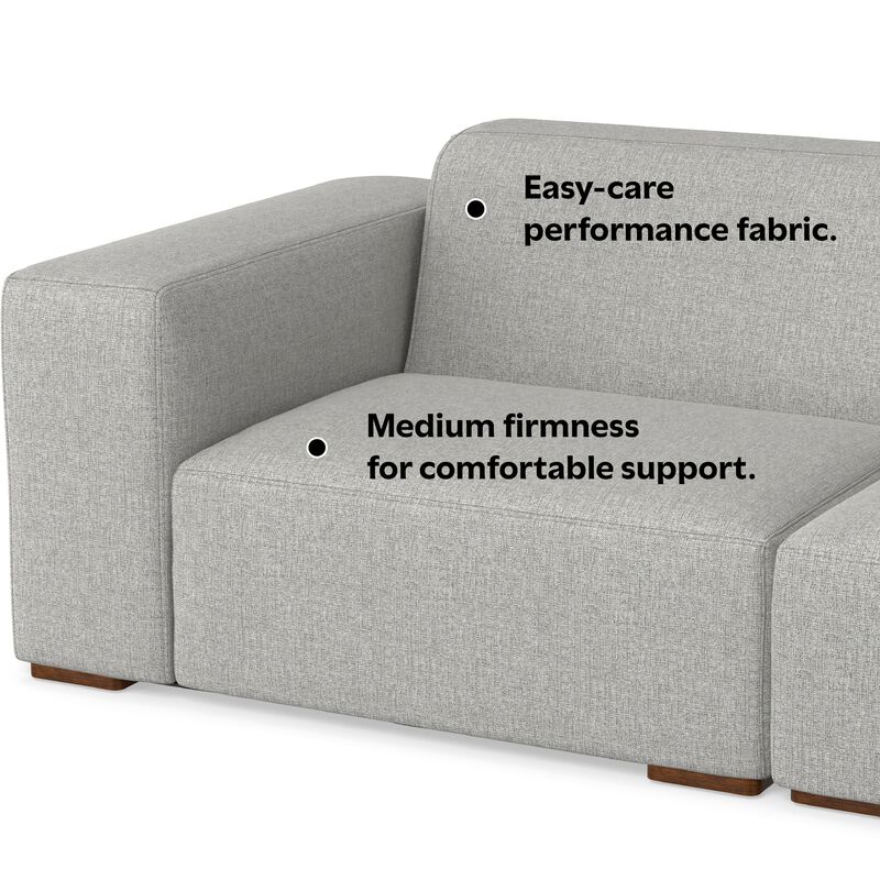 Rex 2 Seater Sofa in Tightly Woven Performance Fabric