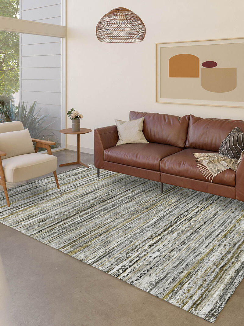 Kochi KC3 Pewter 3' x 5' Rug