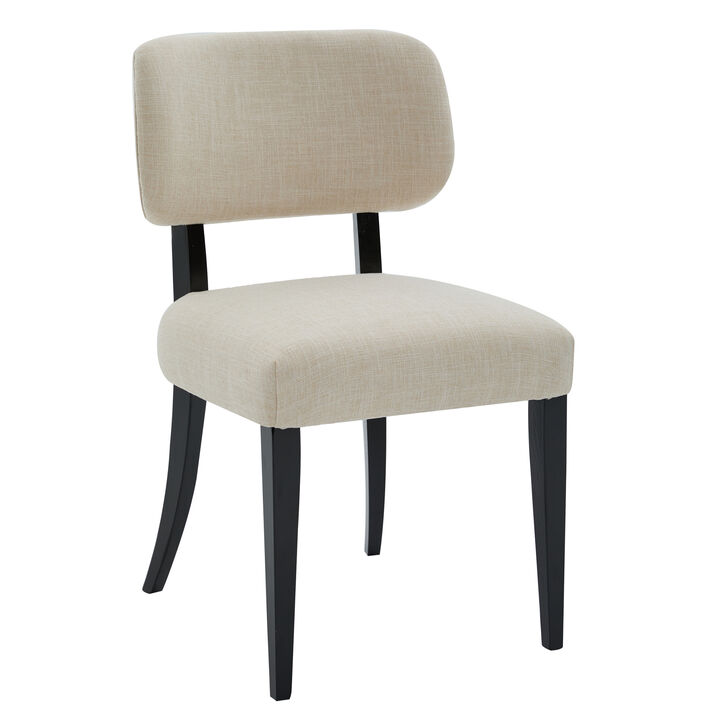 2 Pcs Modern Rubber Wood Soft Padded Kitchen Chairs, Comfortable Side Chair Dining Chairs