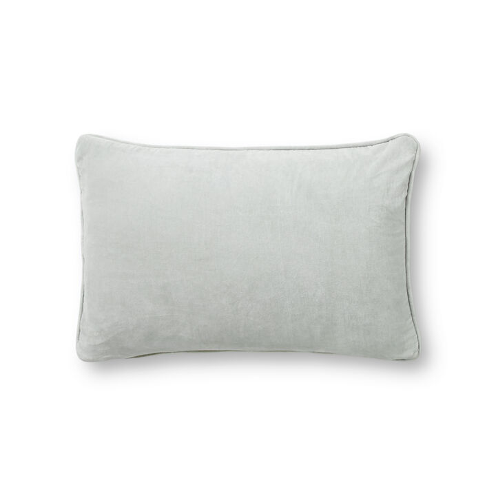 PMH1153 Smoke 13"x21" Polyester Pillow by Magnolia Home by Joanna Gaines x Loloi