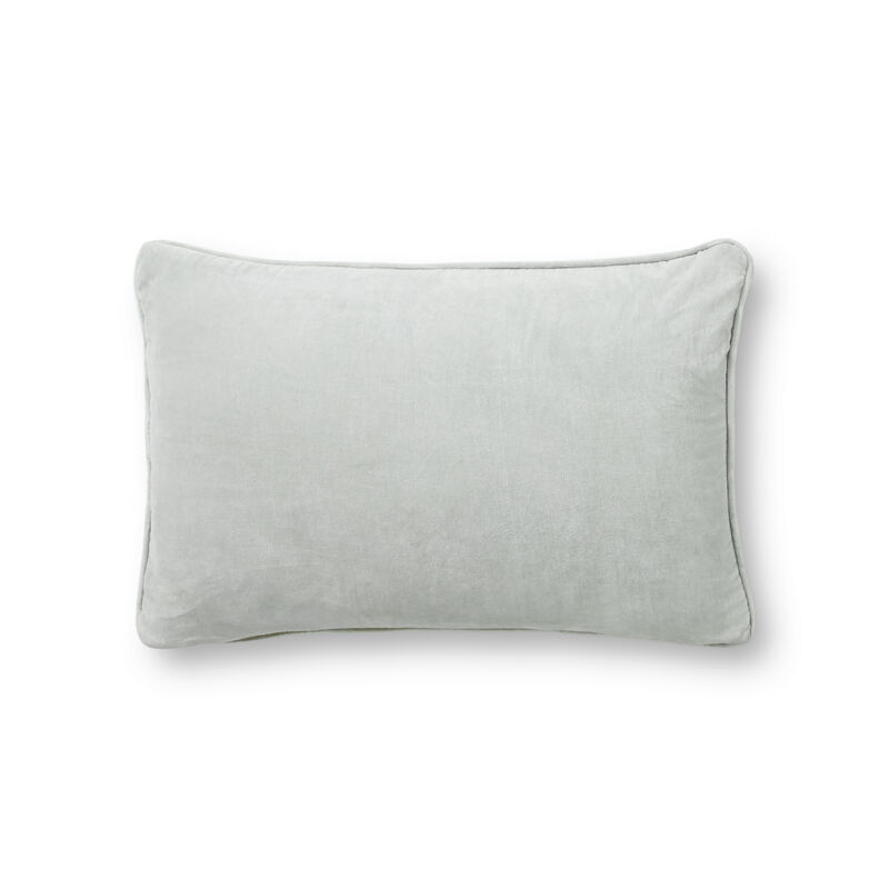 PMH1153 Smoke 13"x21" Down Pillow by Magnolia Home by Joanna Gaines x Loloi