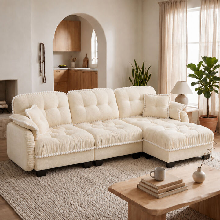 Zambal  L-Shaped Sectional Sofa