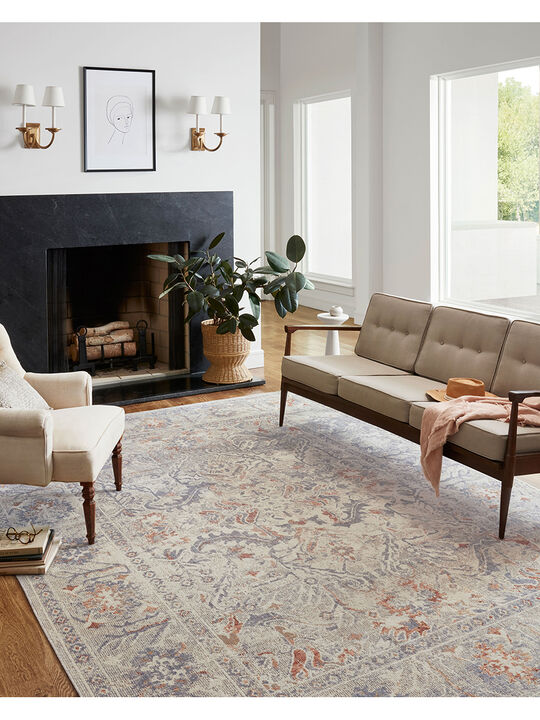 Rosemarie Oatmeal/Lavender 9'0" x 12'0" Area Rug