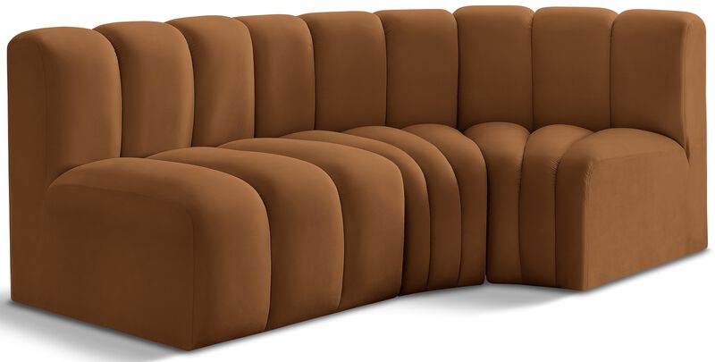 Meridian Furniture Arc Saddle Velvet Modular Sofa image number 0