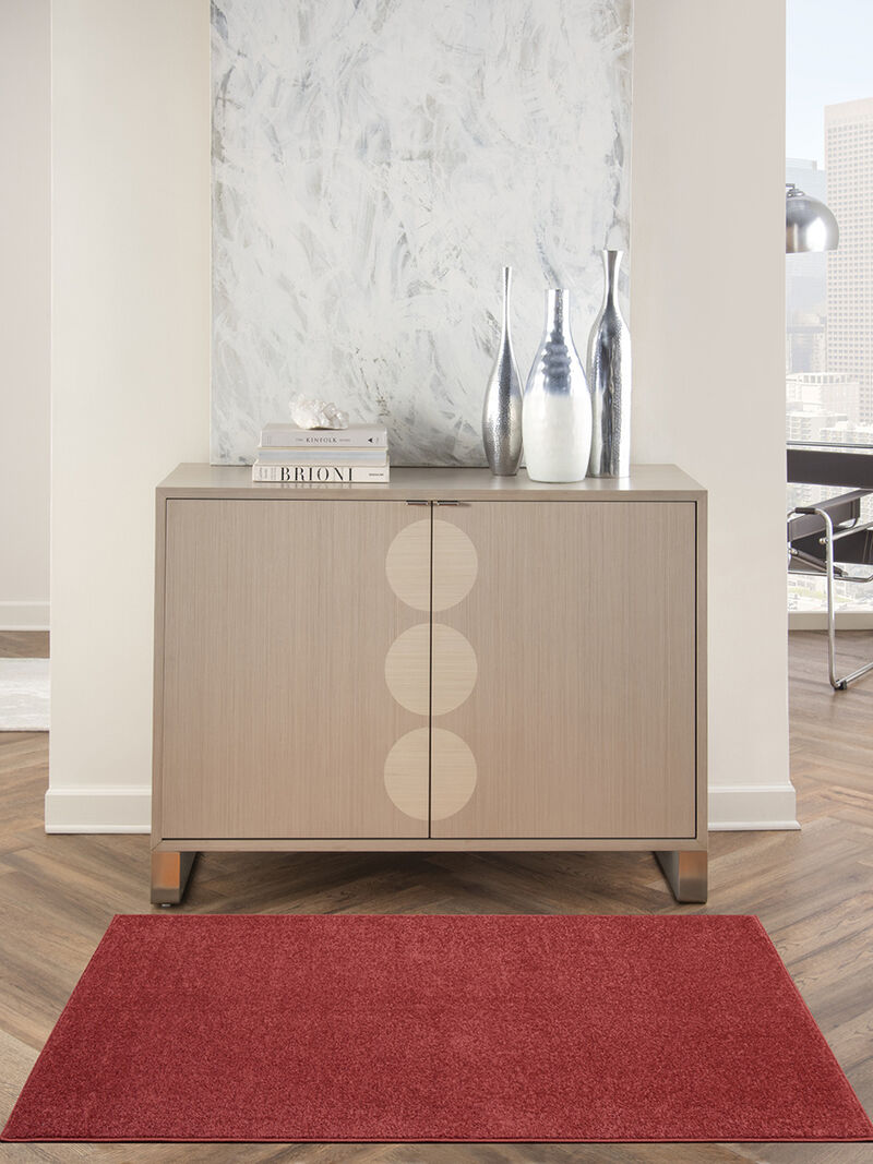 Nourison Essentials NRE01 Brick Red 3' x 5' Rug