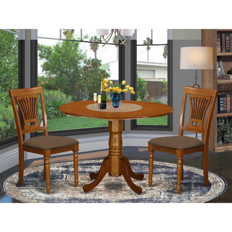 3 Pc Kitchen nook Dining set-small Kitchen Table and 2 Dining Chairs