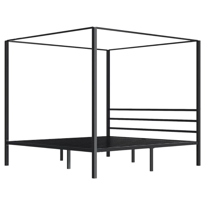 Four Poster Metal Bed – Sleek, Modern Canopy Design for Ultimate Bedroom Elegance