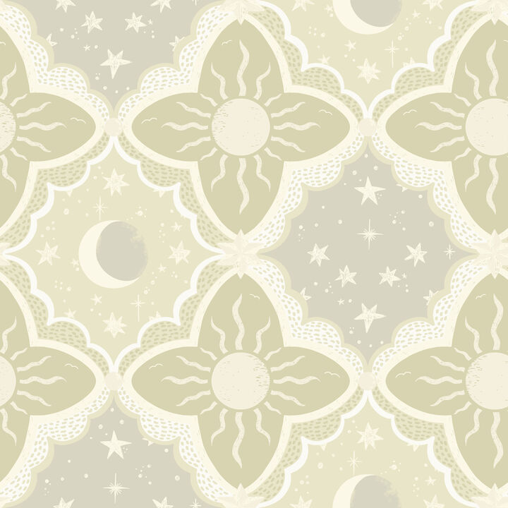 Sol & Mane Green Wallpaper