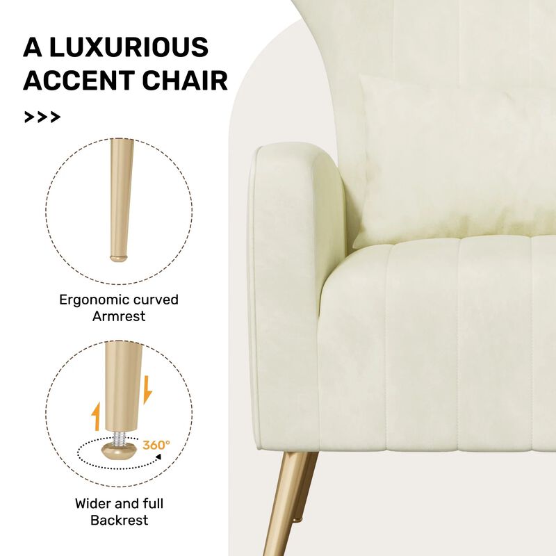 Modern Accent Chair Armchair for Living Room Bedroom Single Sofa Lounge Seating image number 2