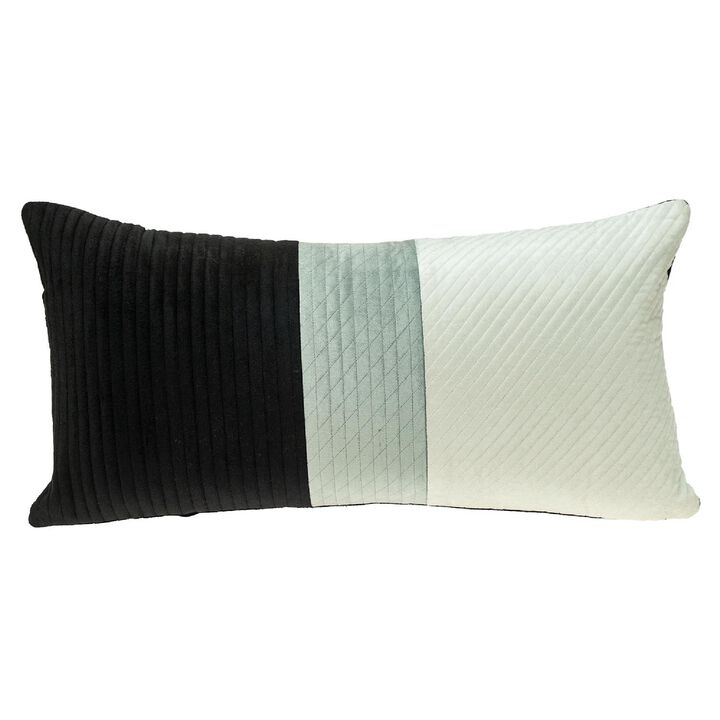 24" Multicolored Striped Pattern Throw Pillow