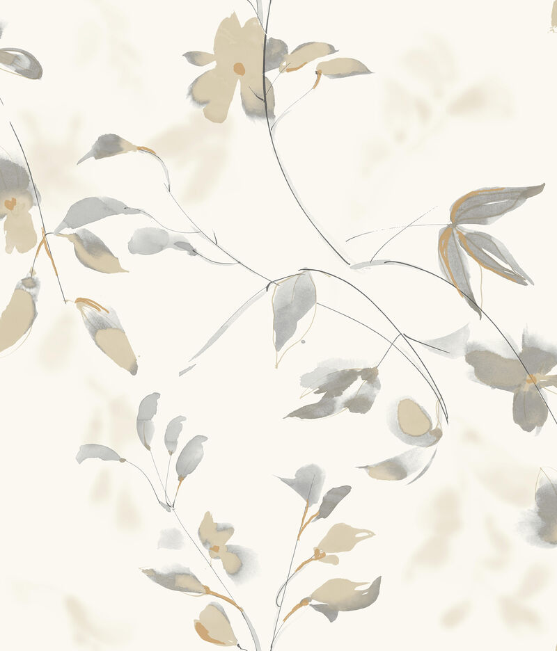 Linden Flower Soft Neutral Peel & Stick Wallpaper image number 0