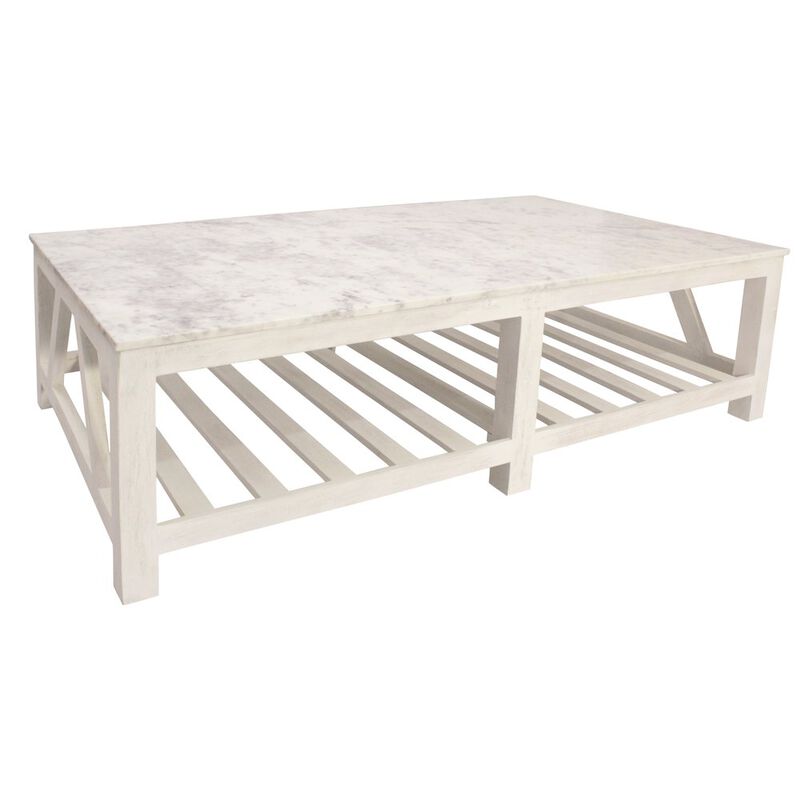 Alex Hanilton Bellamy Marble Cocktail Table in Sur Tone