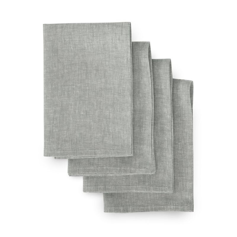 Solino Home 100% Pure Linen Dinner Napkins 20 x 20 Inch Set of 4 | Athena image number 0