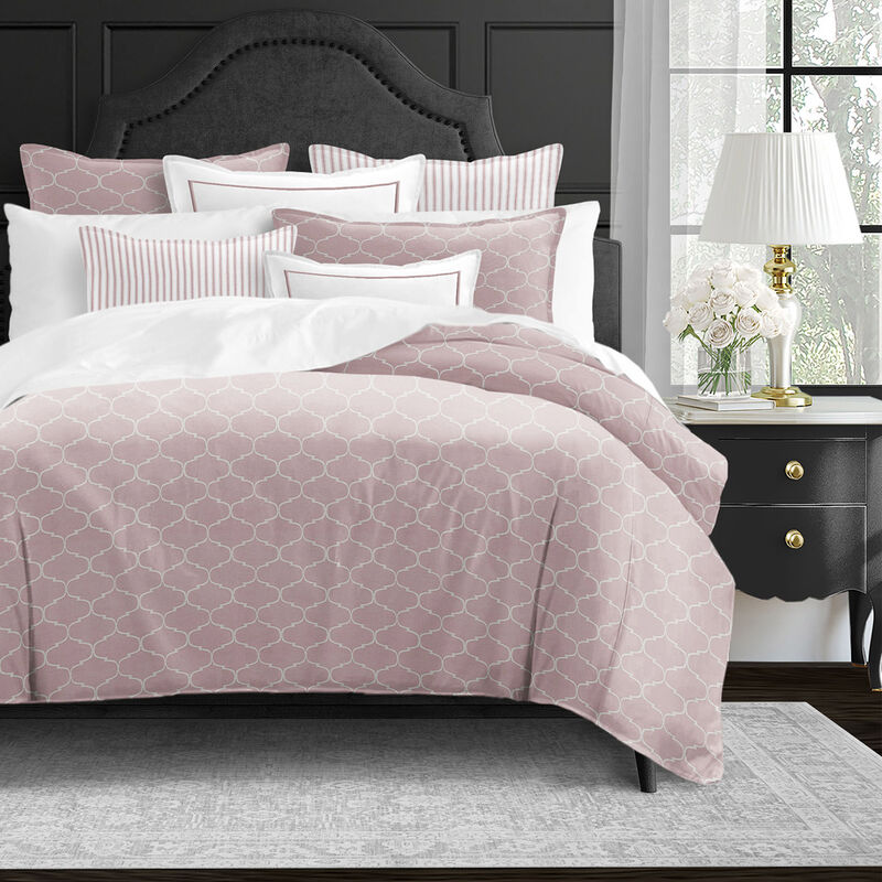 6ix Tailors Fine Linens Gazebo Ballet Pink Duvet Cover Set