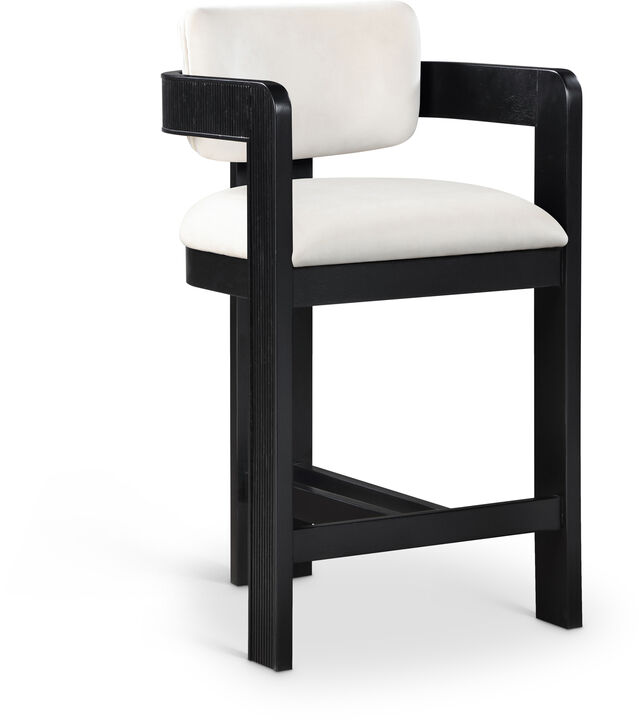 Meridian Furniture Sacha Velvet Stool