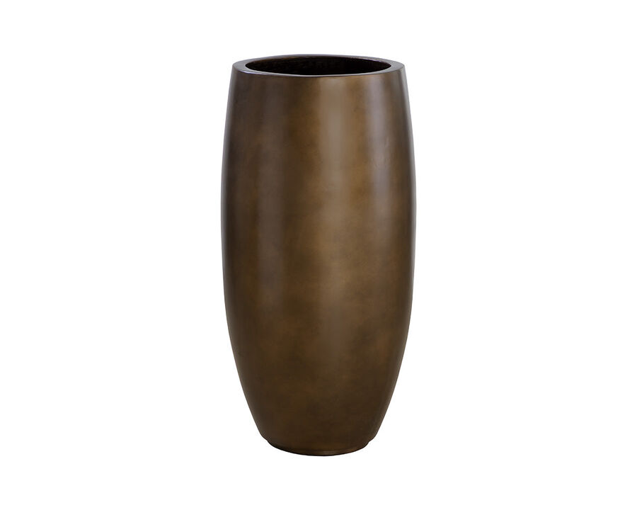 Aster Tall Travertine Look Planter