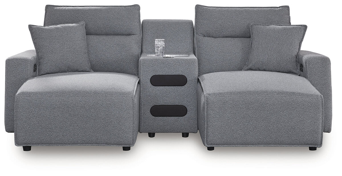 ModMax II 3-Piece Power Reclining Sectional with Chaise and Audio Console