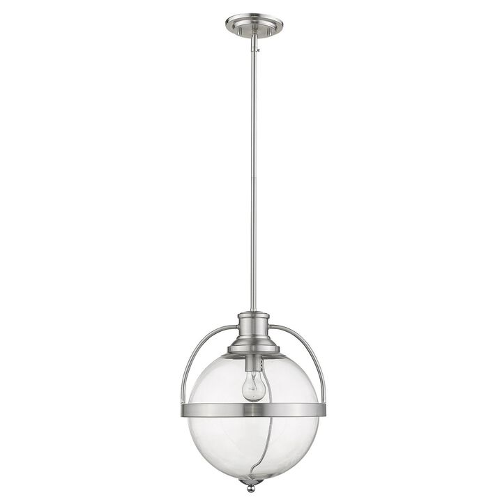 Hivvago Kassian 1-Light Satin Nickel Pendant