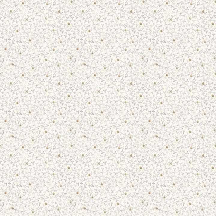 Lark White Botanical Wallpaper