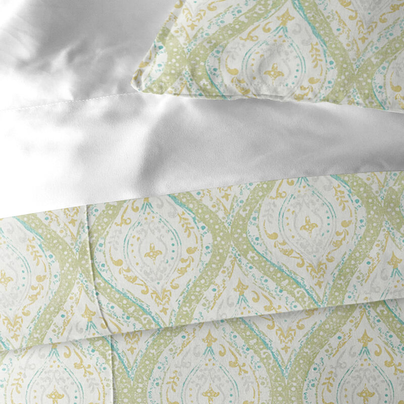 6ix Tailors Fine Linens Cressida Green Tea Comforter Set