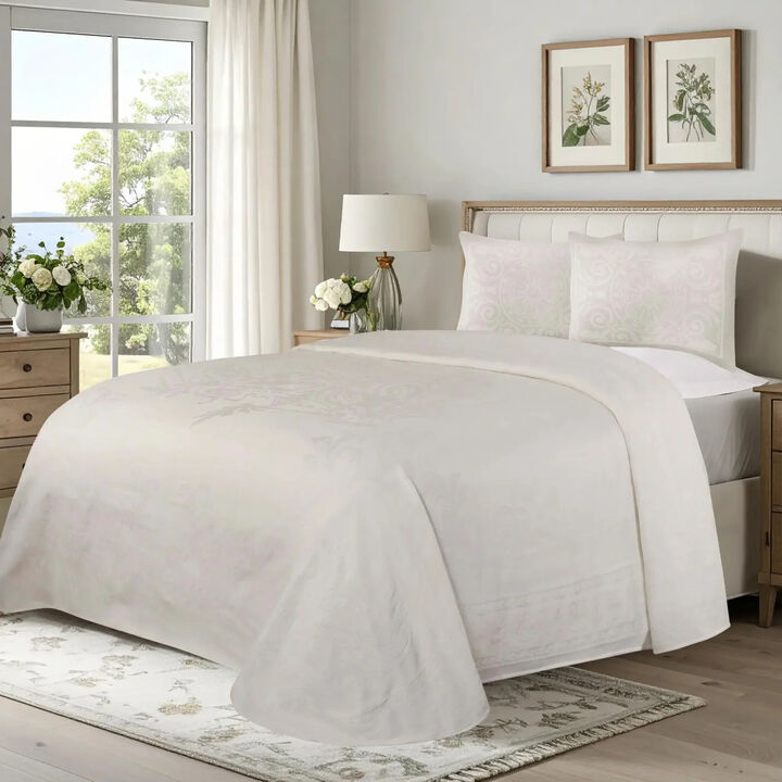 Soft Lightweight Cotton Blend Bedspread Sets with Matching Shams