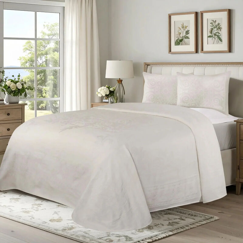 Soft Lightweight Cotton Blend Bedspread Sets with Matching Shams image number 0