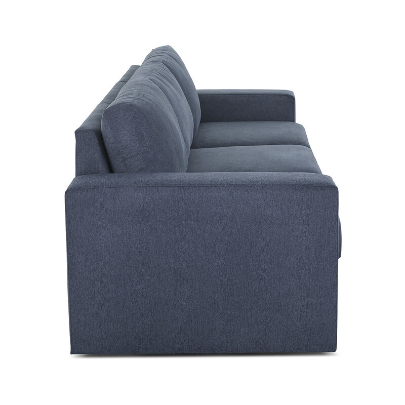 Flex Denim Sofa with Wide Arm