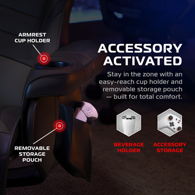 RESPAWN 900 Console Gaming Recliner with Footrest and Lumbar Support - Comfortable Ergonomic Gaming Chair with Headrest, No Wheels, Reclining, Heavy Duty, Racing Style Video Game Chairs