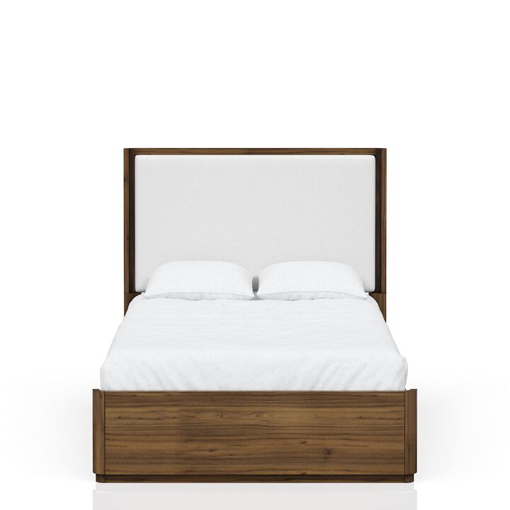 Summerfield King Uoholstered Bed in Walnut Finish