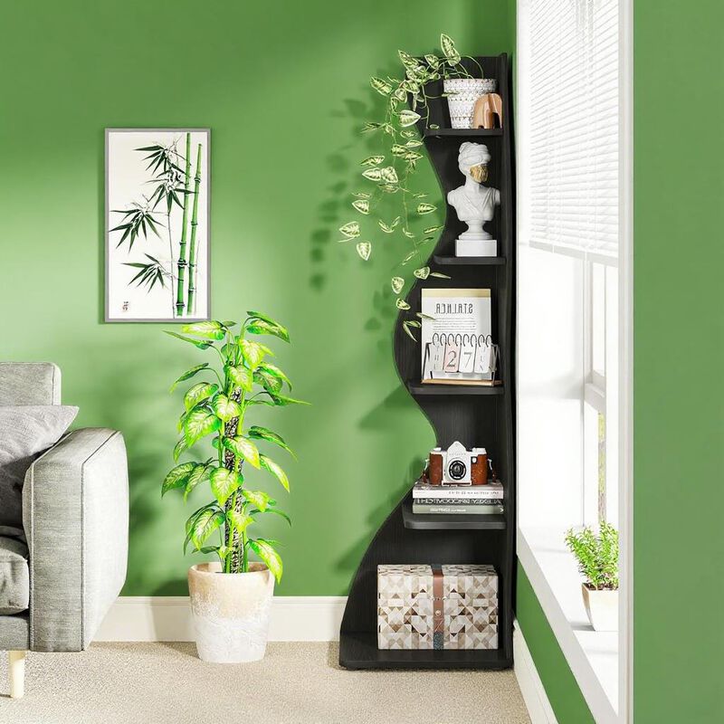 Modern Shelf Book Cabinet &ndash; Storage Organizer for Books, Files, and Decor image number 3