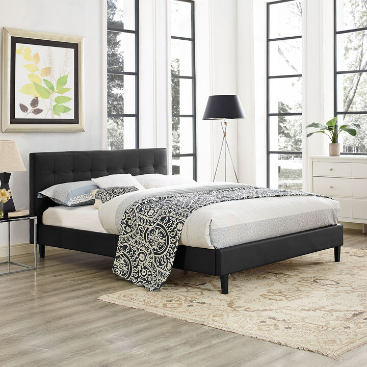Modway - Linnea Queen Faux Leather Bed