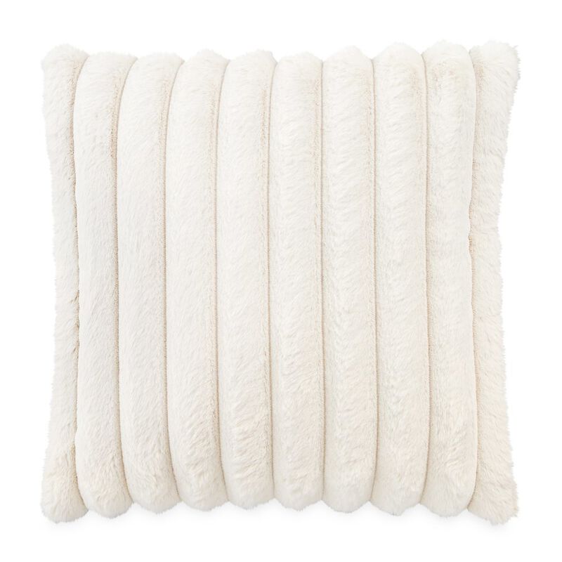 Michael Amini Parker 20 Square Throw Pillow - Cream