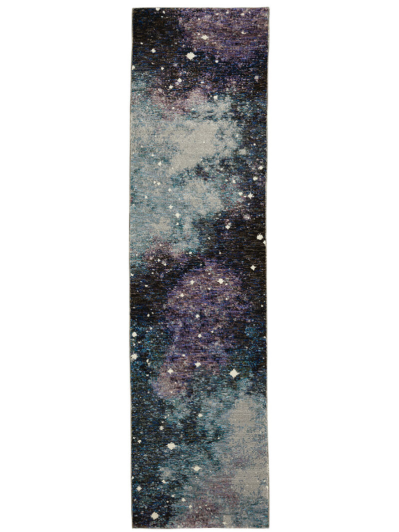 Evolution 958A 2'3" x 8' Runner Midnight Rug image number 0