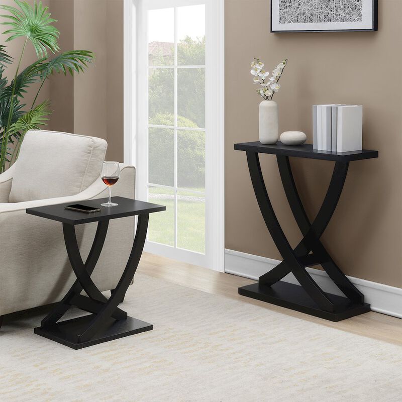 Convenience Concepts Newport Criss-Cross Console Table