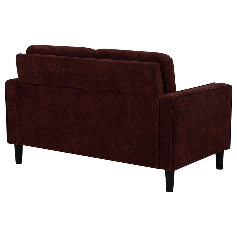 Rumi Loveseat, Track Arms w Piping, Foam Fill Upholstery image number 6