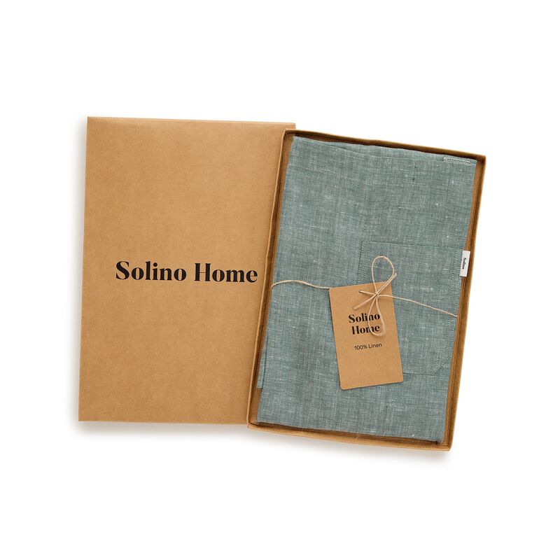 Solino Home 100% Pure Linen Apron - Kitchen Linen image number 4