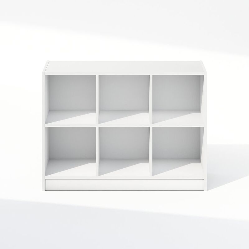 Basic 3x2 Cube Organizer Shelf Storage, Bookcase, White