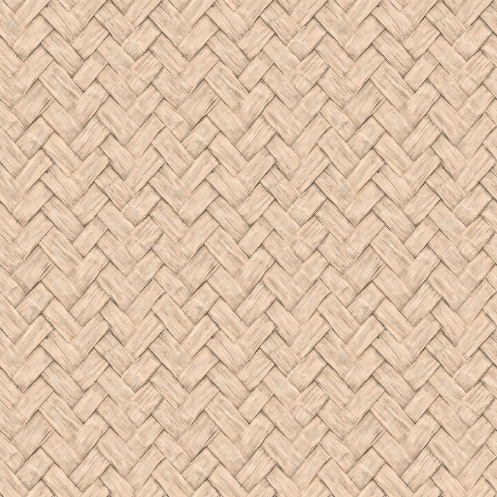 Faux Natural Weave Wallpaper