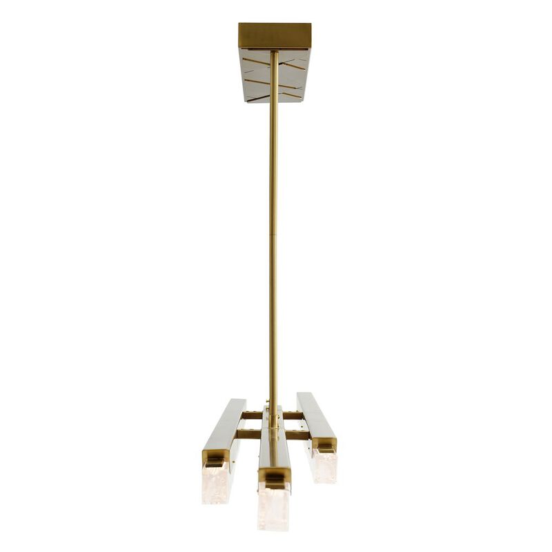 CWI Lighting Valira Integrated LED Brass Chandelier