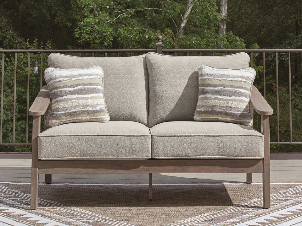 Francis Beach Outdoor Loveseat with Cushion