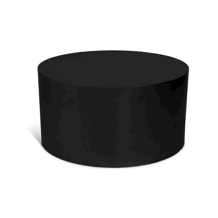 Meridian Furniture Cylinder Matte Black Coffee Table