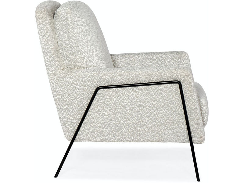 Amette Metal Frame Club Chair, Ivory image number 2