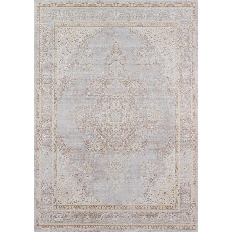 Momeni Traditional Rectangle Area Rug, Grey, 7'10 X 10'6
