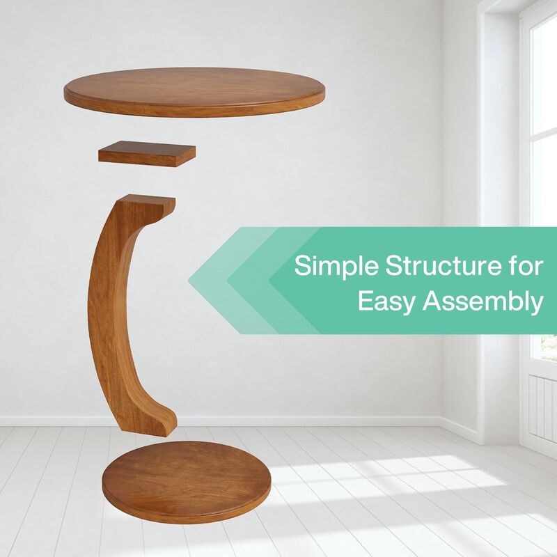 C-Shaped End Table image number 8