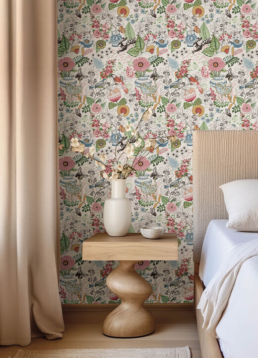 Whimsy Multicolor Fauna Wallpaper
