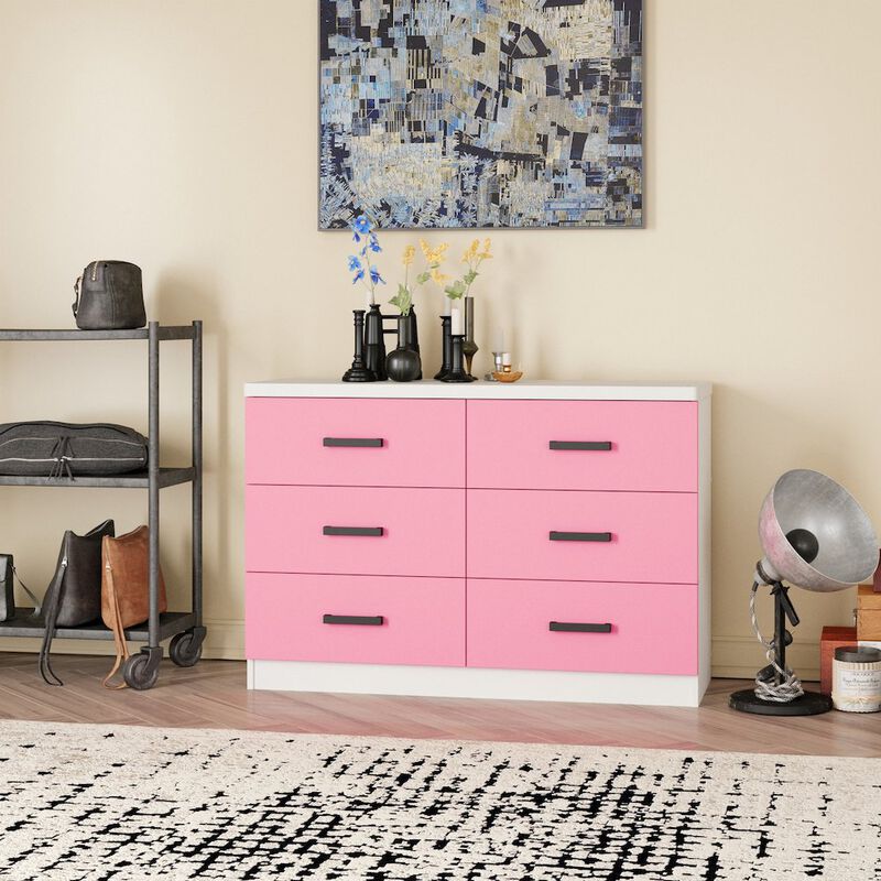 Woodpeckers Furniture And Mattress Double Dresser 6 Drawer.